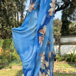Georgette-Lotus-Saree