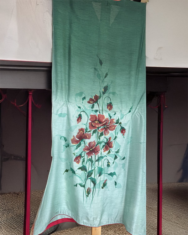 Bottle Green Colored Kaftan