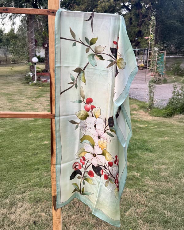Floral Silk stole