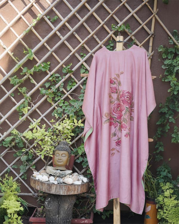 Pink Colored Kaftan