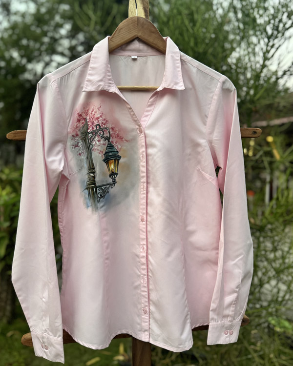 Pink Polyster Shirt