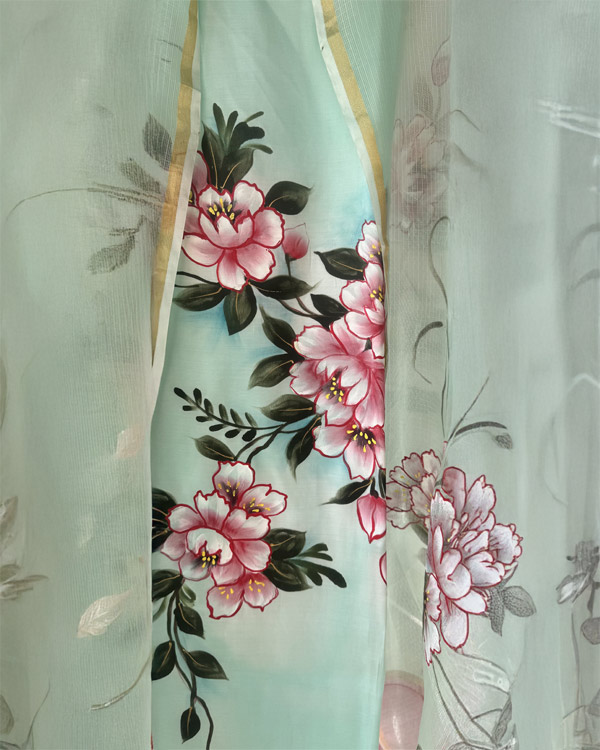 Seagreen Modal Shirt And Kota Dupatta Set